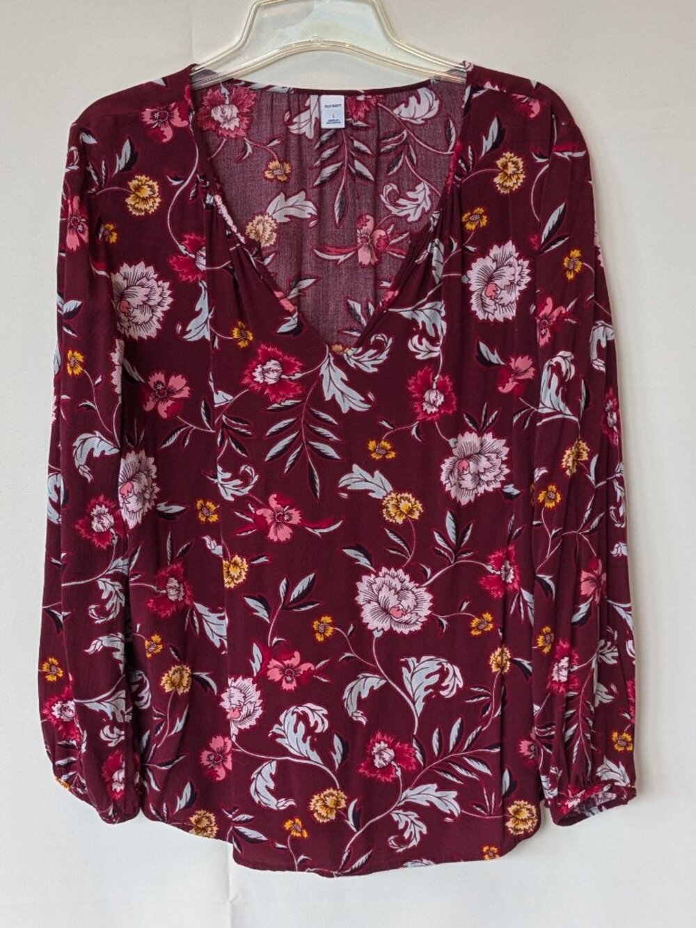 Old Navy V-neck Floral Blouse